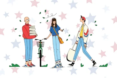 Independent College Student Illustration