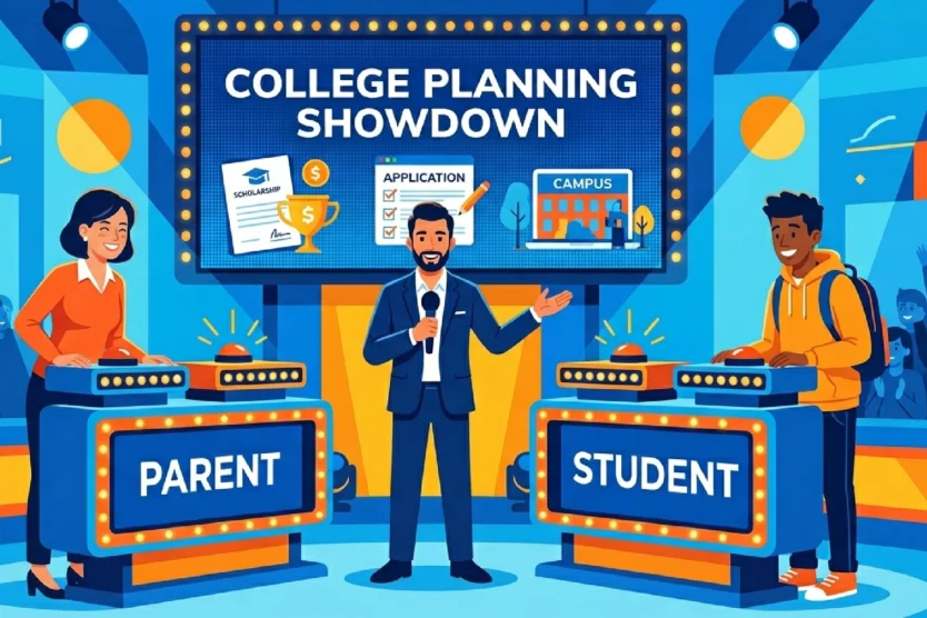 College Planning gameshow illustration